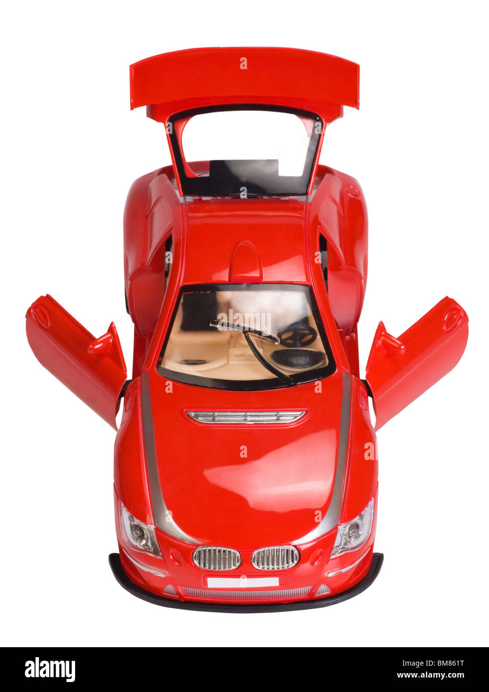 Nahaufnahme eines remote gesteuerten Spielzeug-Autos Stockfoto