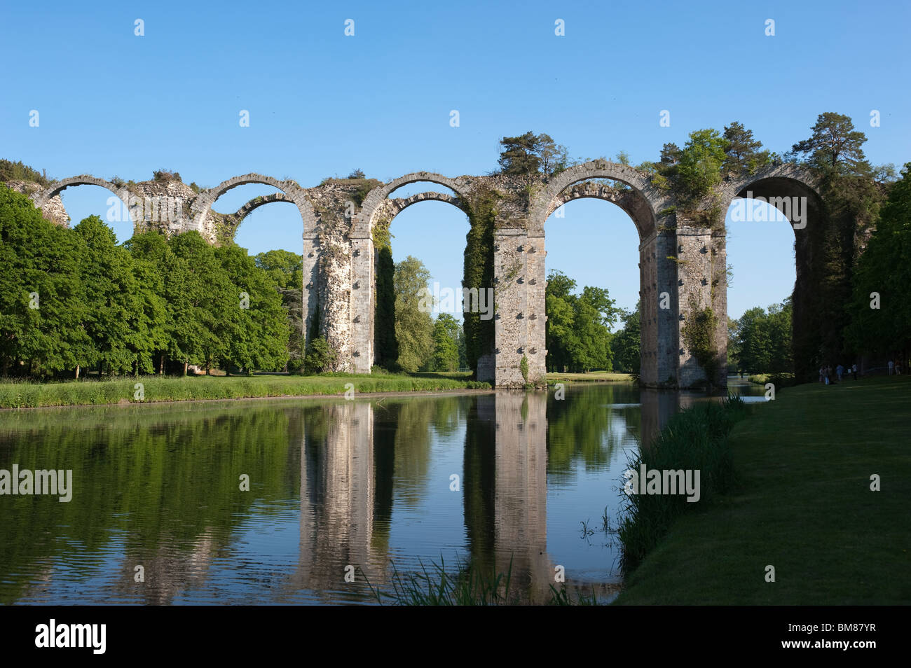 Brücke Schloss Maintenon Stockfoto