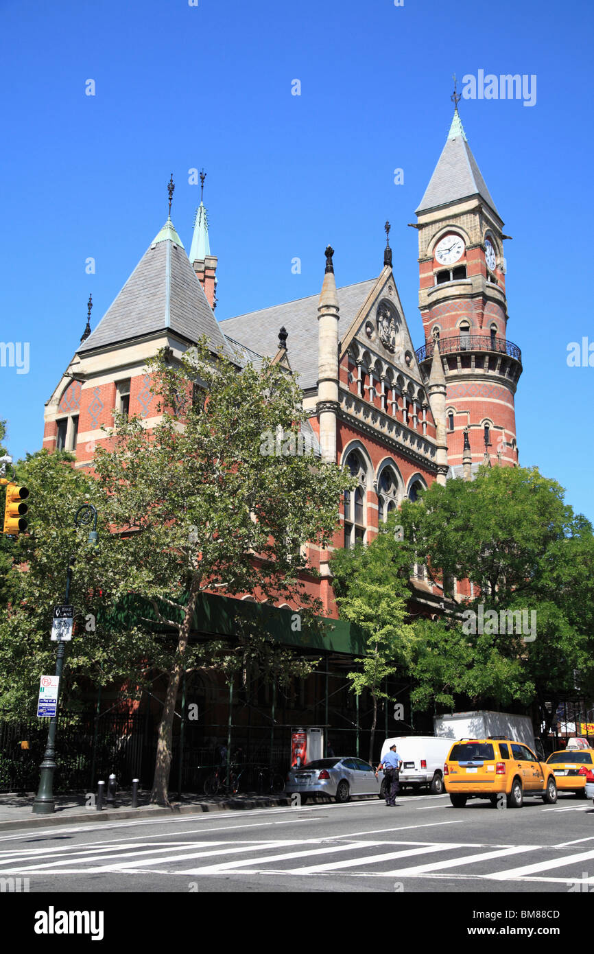 Jefferson Market Bibliothek, Greenwich Village, West Village, Manhattan, New York City, USA Stockfoto
