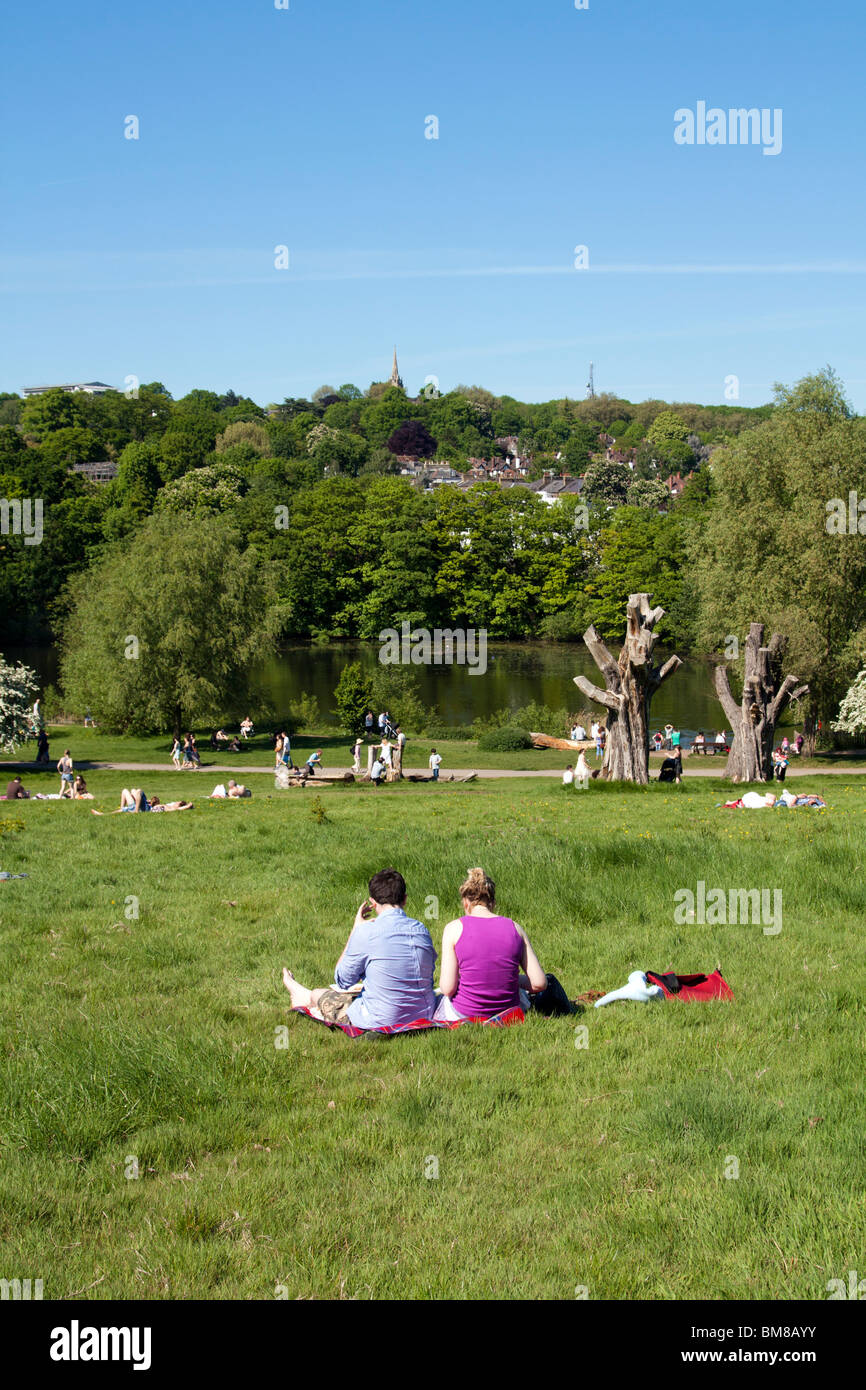 Hampstead Heath Park Camden in London Stockfoto