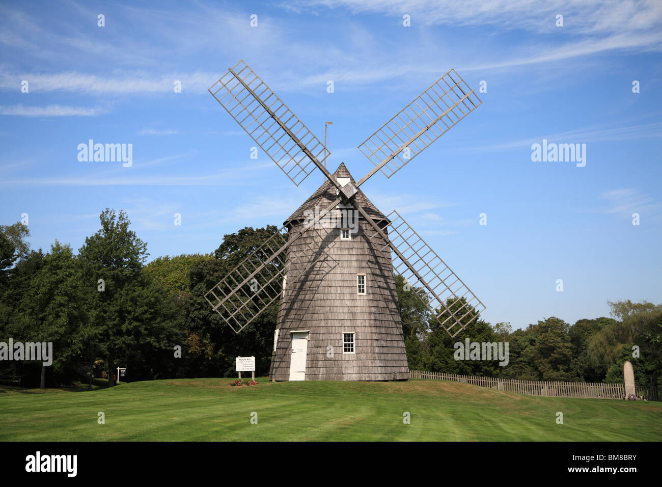 Alte Windmühle Haken, East Hampton, den Hamptons, Long Island, New York, USA Stockfoto