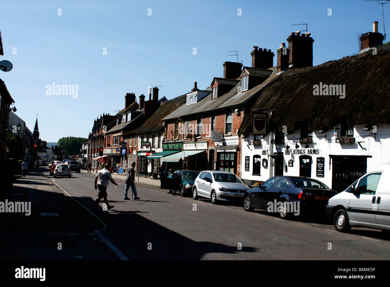 Hauptstraße in Wareham Stadt Dorset Süden westlich von England uk 2010 Stockfoto