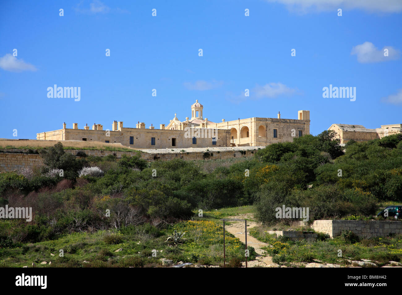 Festung auf der Insel Manoel, Valletta, Malta. Von Dragutt Punkt Stockfoto