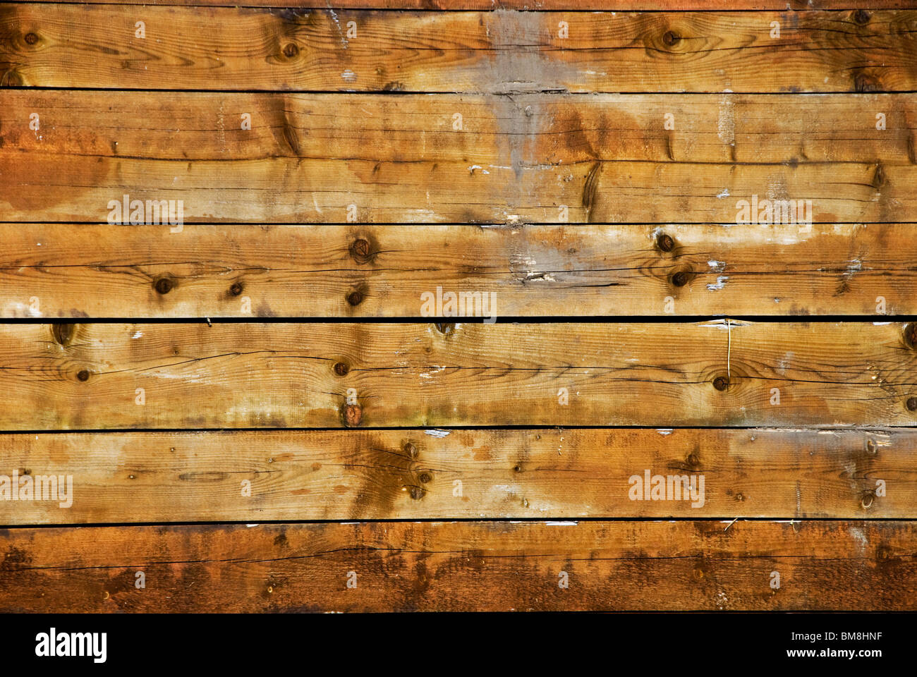 Holzbohlen als Hintergrund Stockfoto