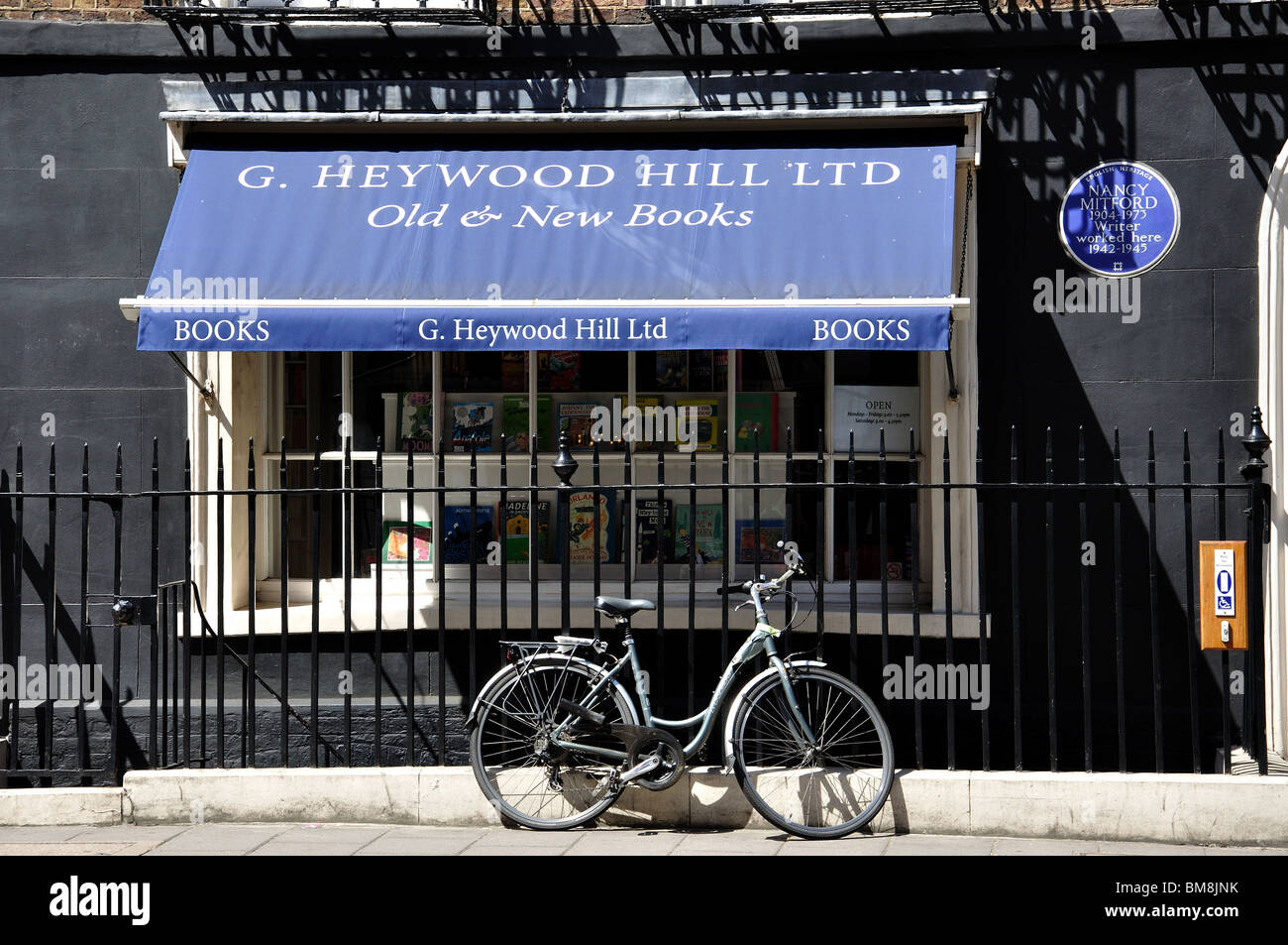 G.Hayward Hill Ltd Buchhandlung, Curzon Street, Mayfair, City of Westminster, Greater London, England, Vereinigtes Königreich Stockfoto