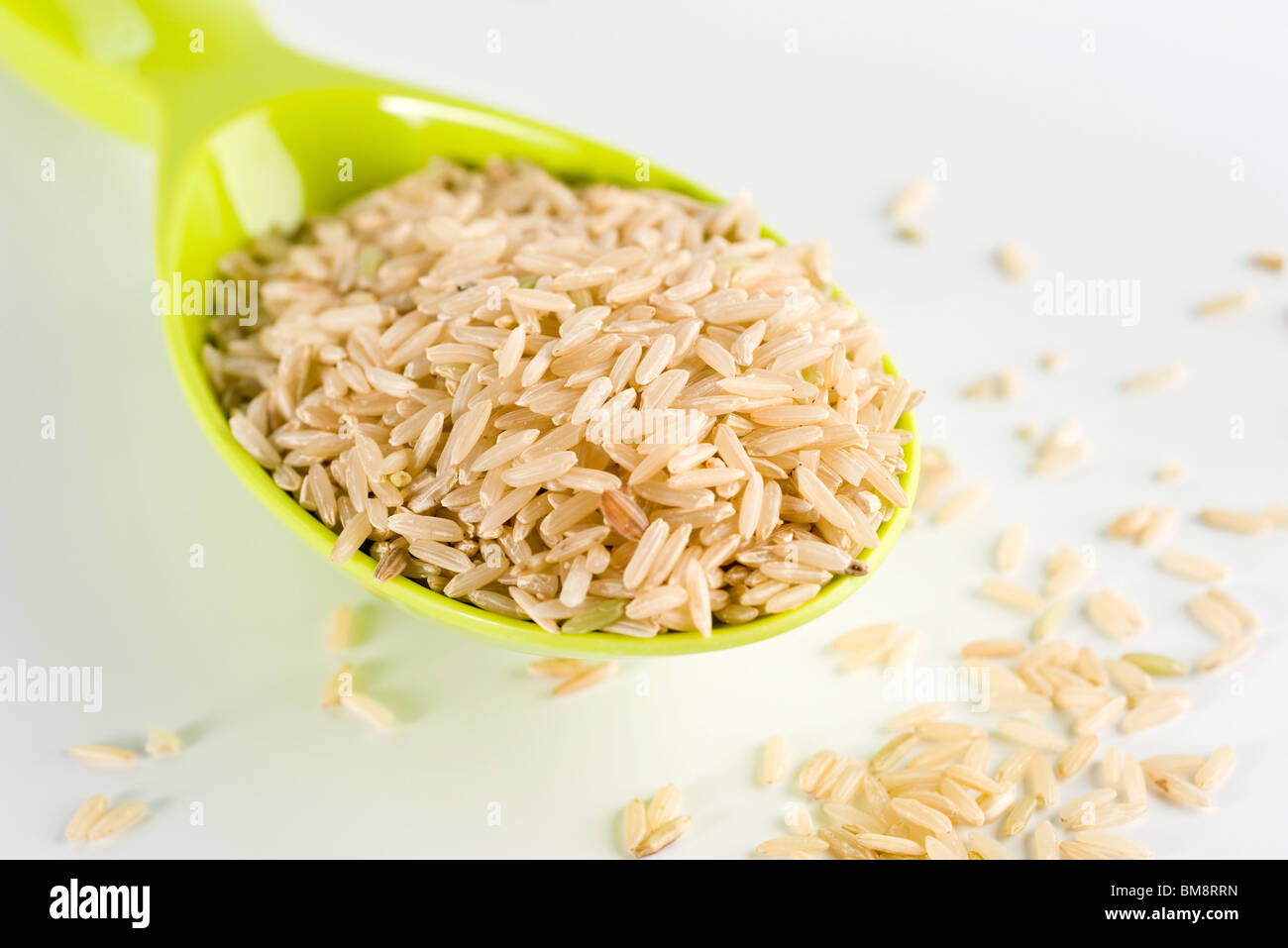 Kugel brauner Reis Stockfoto