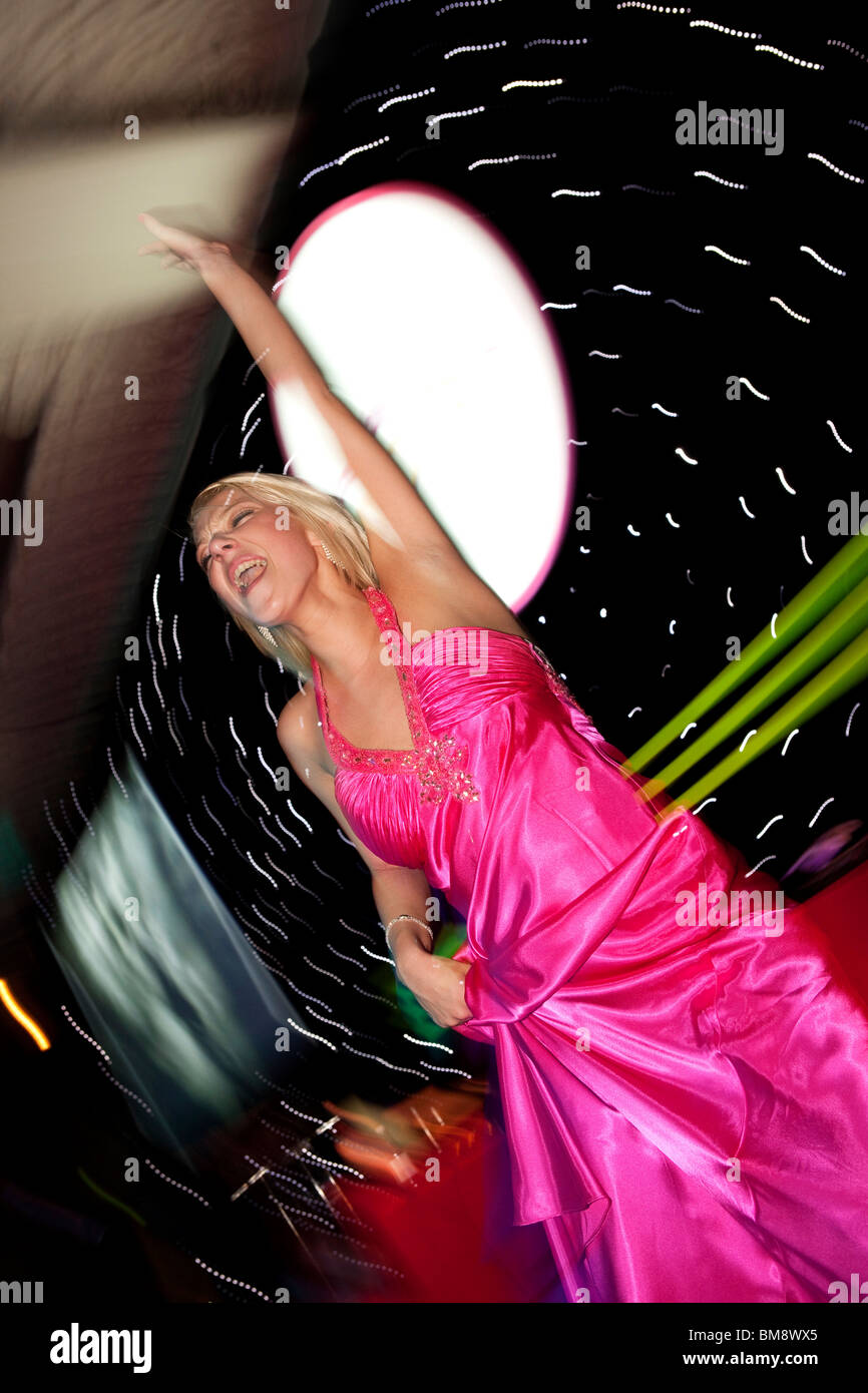 Gast bei Preisverleihung tanzen Stockfoto