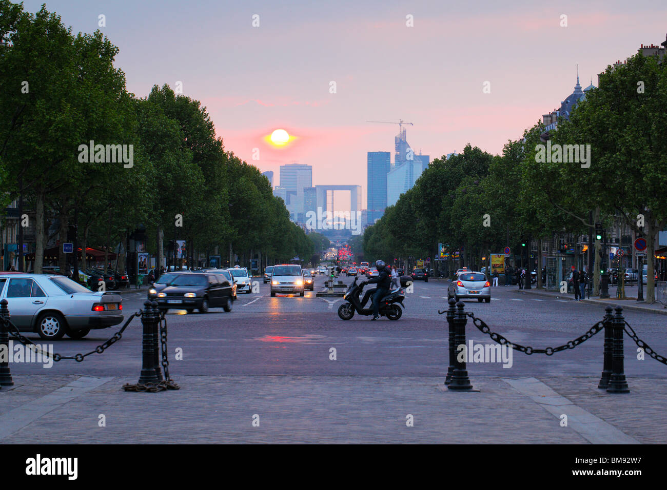 Avenue Charles de Gaulle. Paris, Frankreich Stockfoto