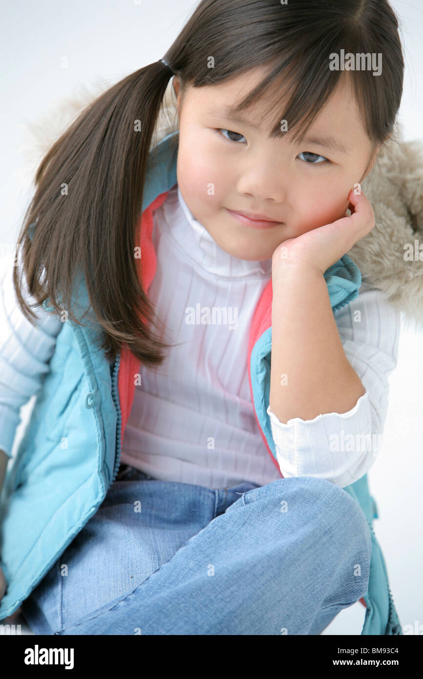 Porträt eines jungen Mädchens Stockfoto