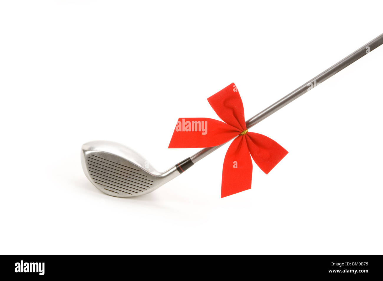 Golf-Fahrer für die Weihnachtszeit Stockfoto