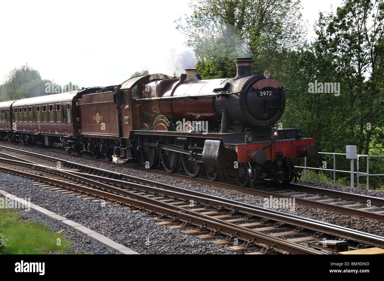 Hogwarts Express Dampflok Stockfoto