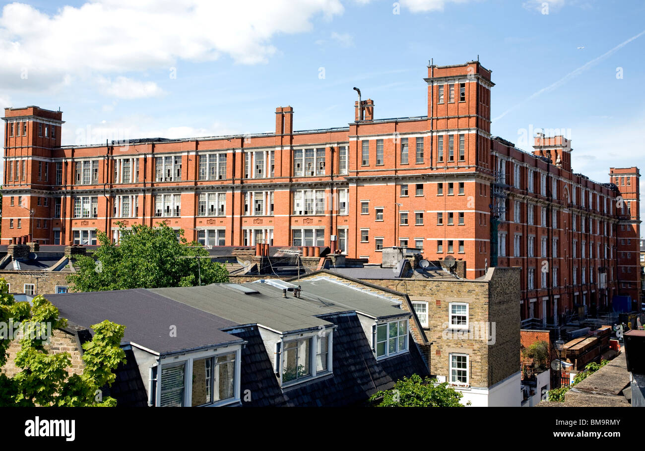 Ehemalige königliche Post Gebäude in Islington, Wohnungen London wird als saniert Stockfoto