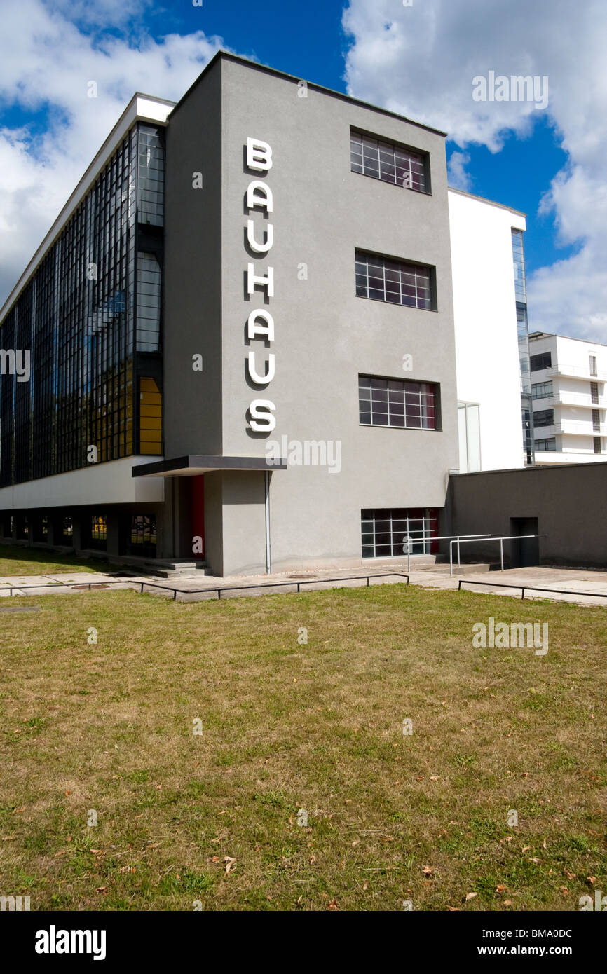 Bauhaus-Schule der Architektur Dessau Deutschland Stockfoto