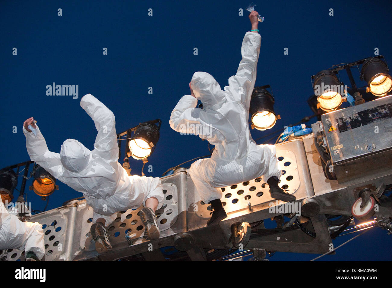 Katalanische Theatergruppe La Fura Dels Baus, globale Rheingold Performance, Europäische Kulturhauptstadt, Duisburg, Deutschland, Europa Stockfoto