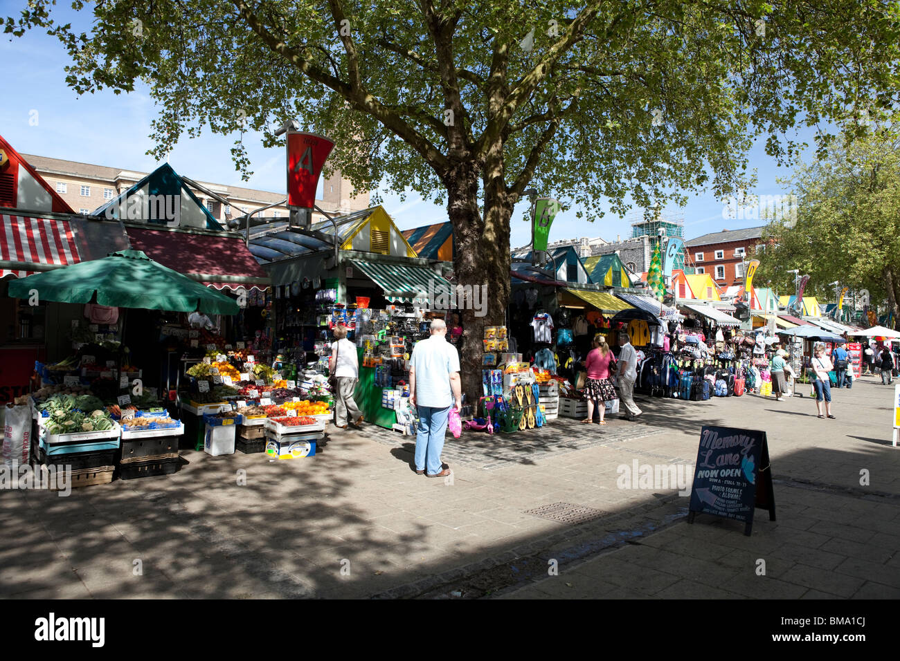 Norwich-Markt - Innenstadt von Norwich, Norfolk - England Stockfoto
