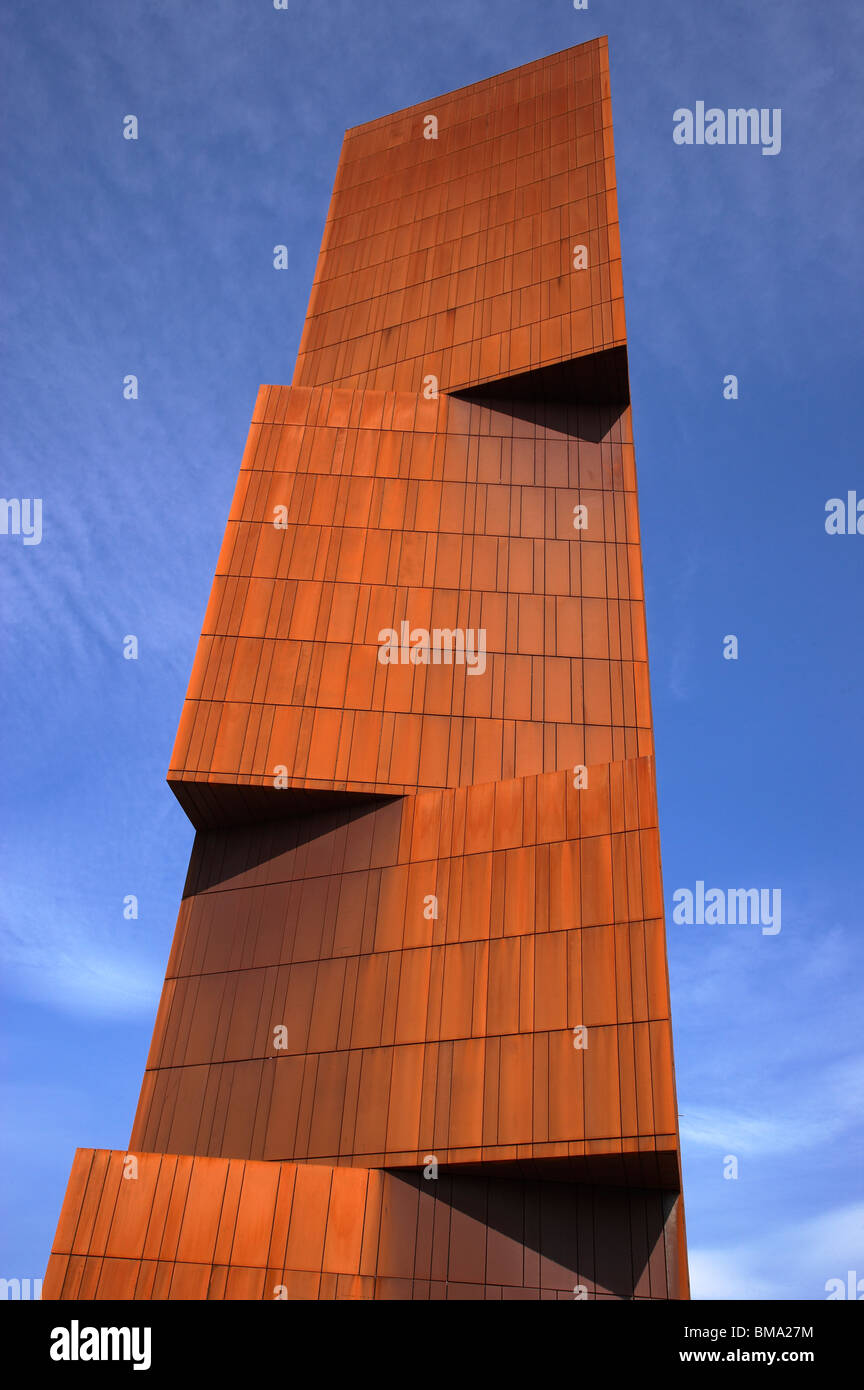 Detail des neuen Fernsehturm neues studentisches Wohnen in Leeds UK Stockfoto