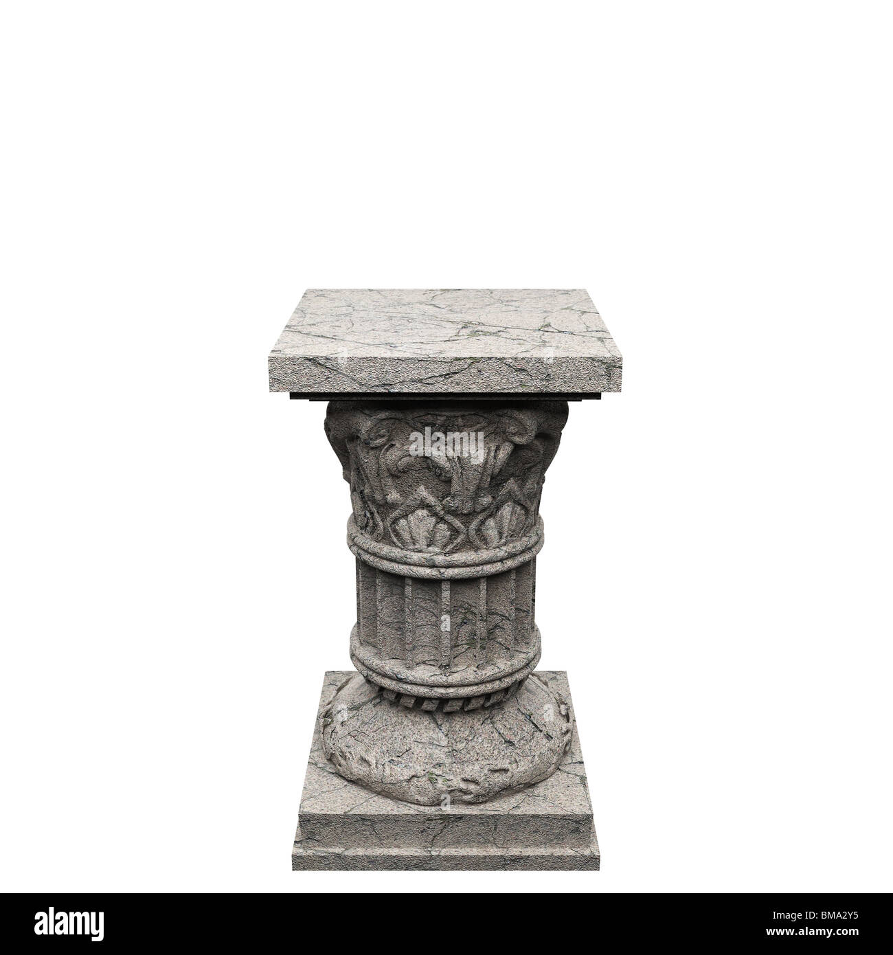 Steinsäule in 3-D Grafiken gemacht Stockfoto