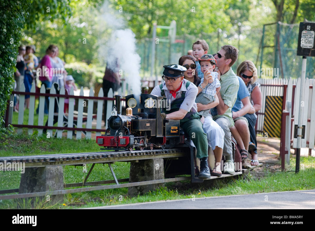 Dampfzug Walton Park Verkauf Cheshire UK Stockfoto