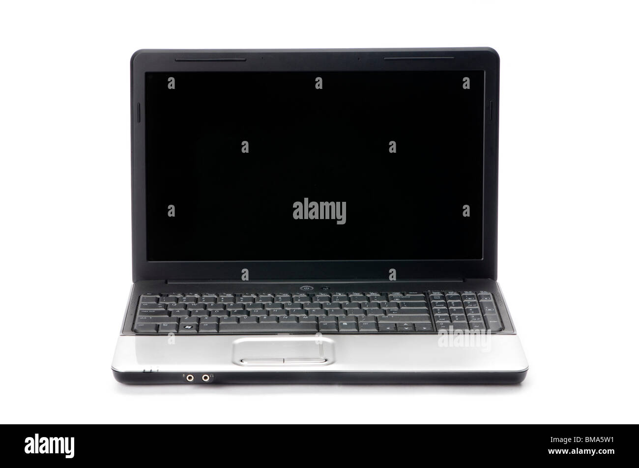 Laptop-Notebook-Computer auf weiß Stockfoto