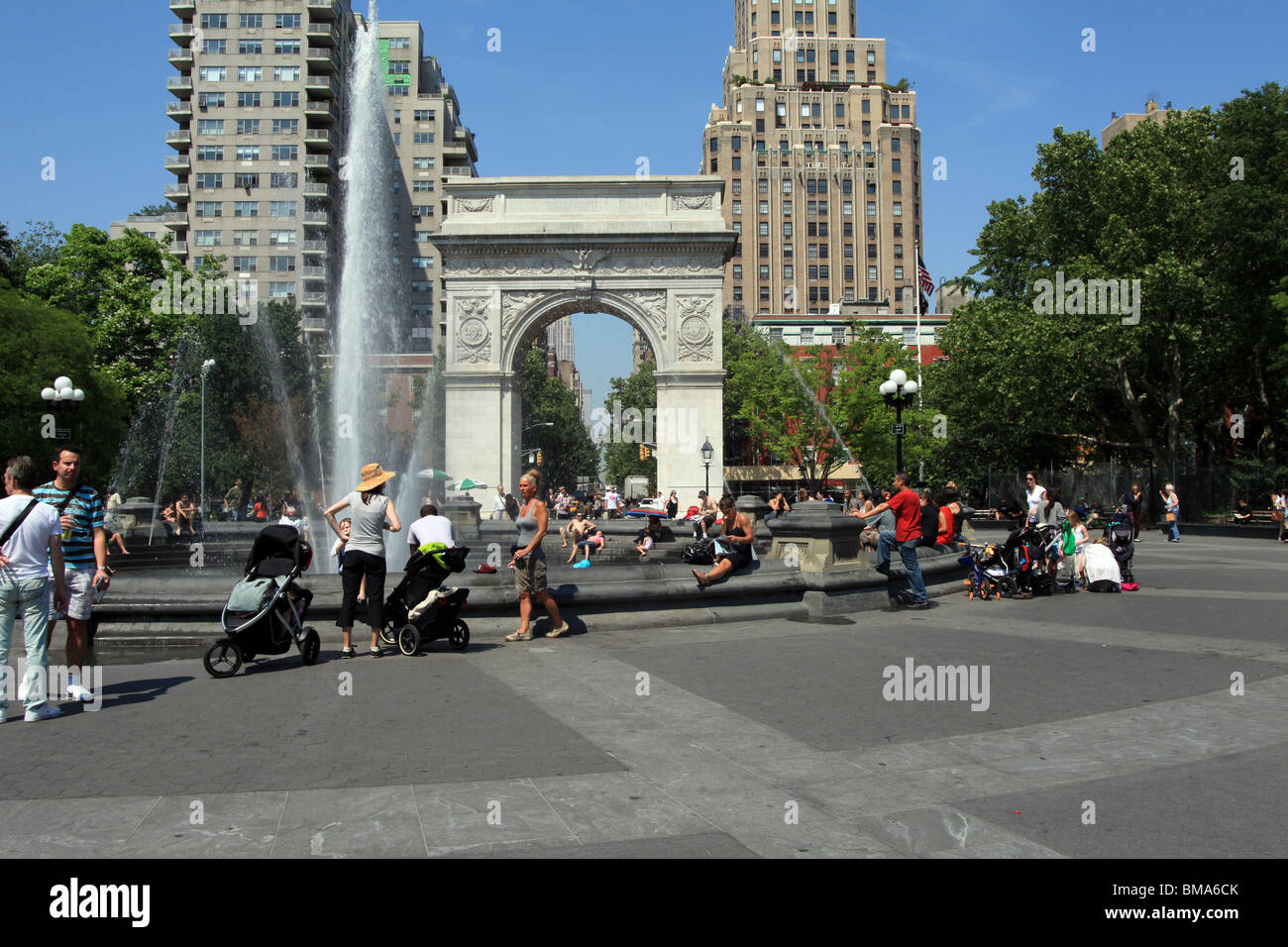 Washington Square Park in New York City Stockfoto