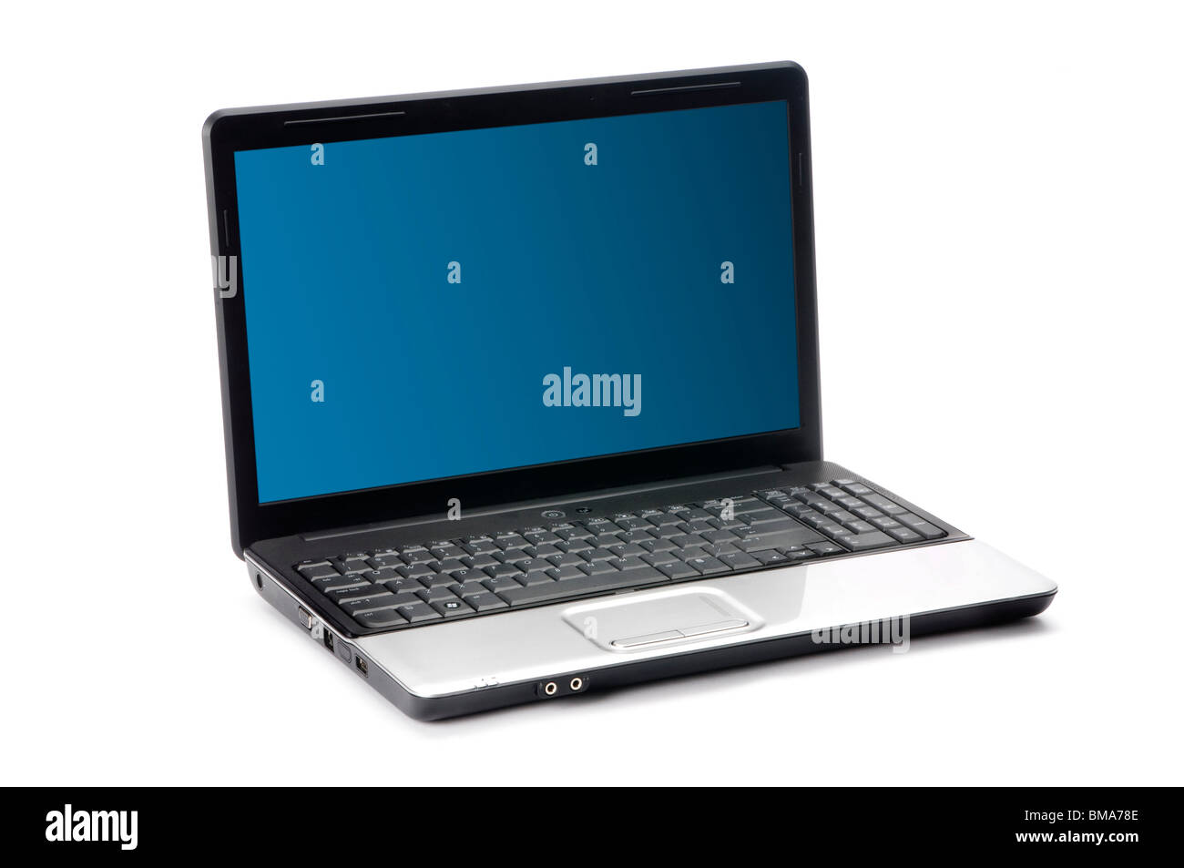 Laptop-Notebook-Computer auf weiß Stockfoto