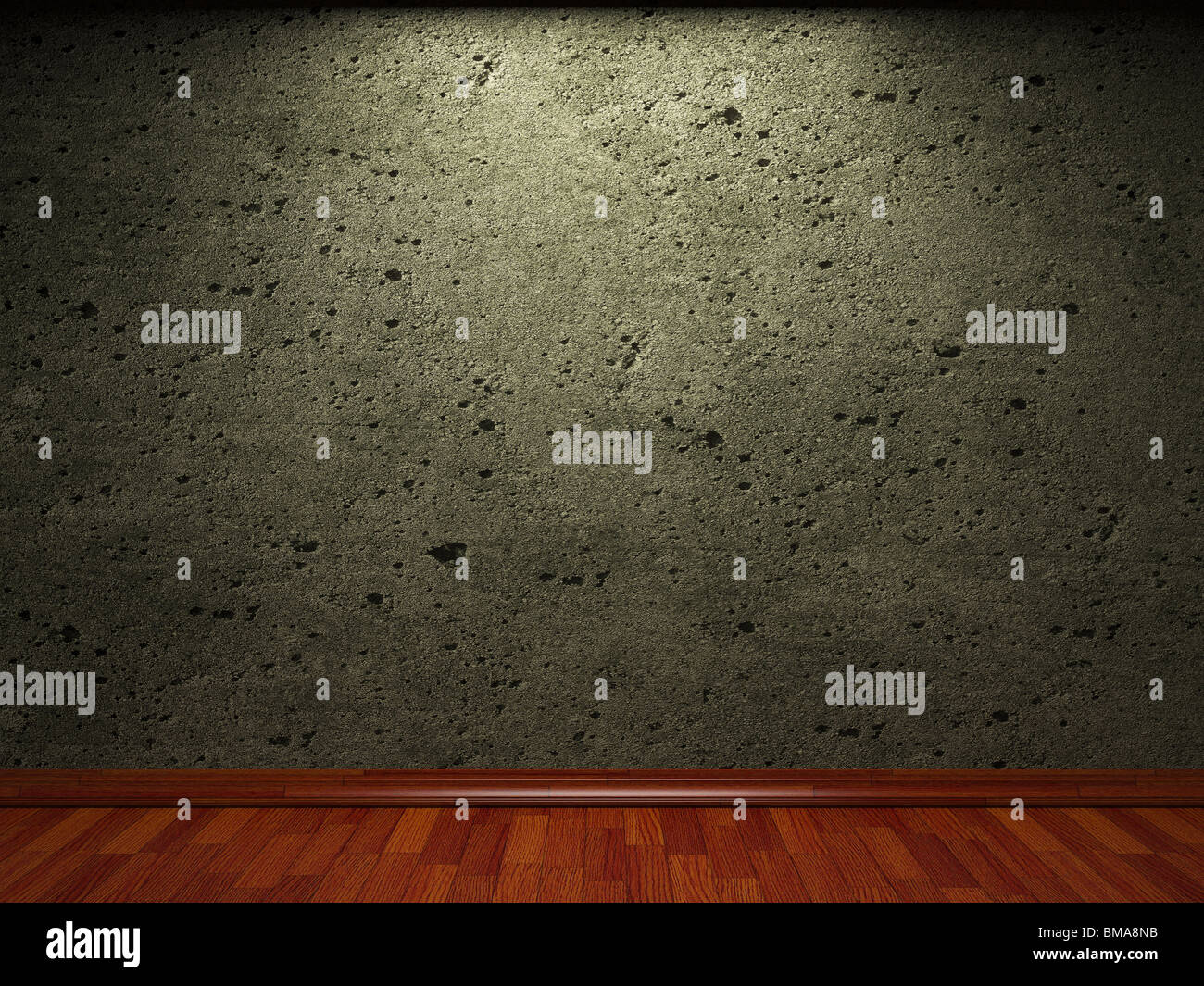 alten Betonwand in 3D-Grafik gemacht Stockfoto