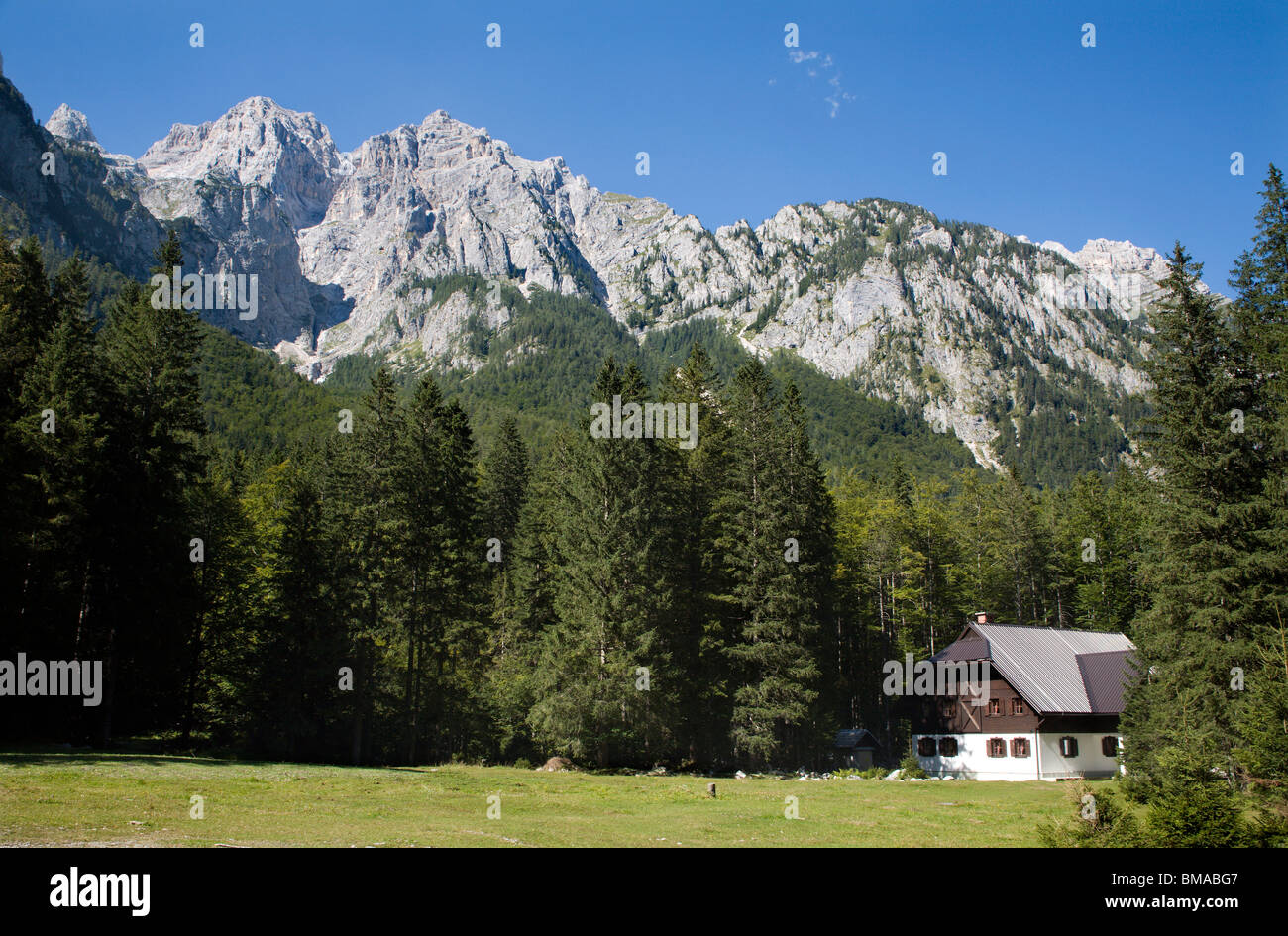 Julischen Alpen - Skrlatica Spitze Stockfoto