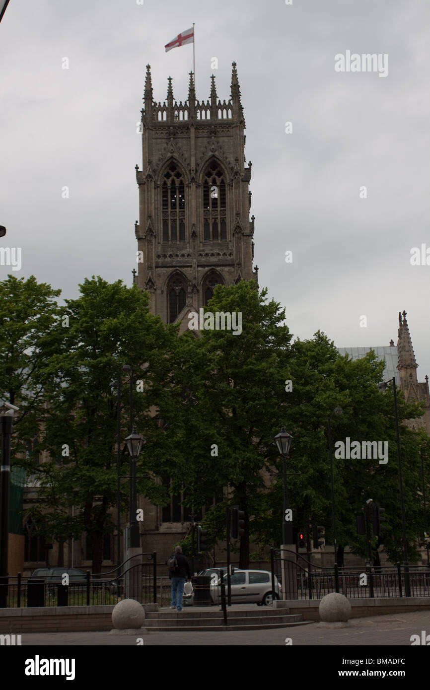 Münster und Pfarrei Kirche des St George, Doncaster, auch bekannt als Doncaster Münster. Stockfoto