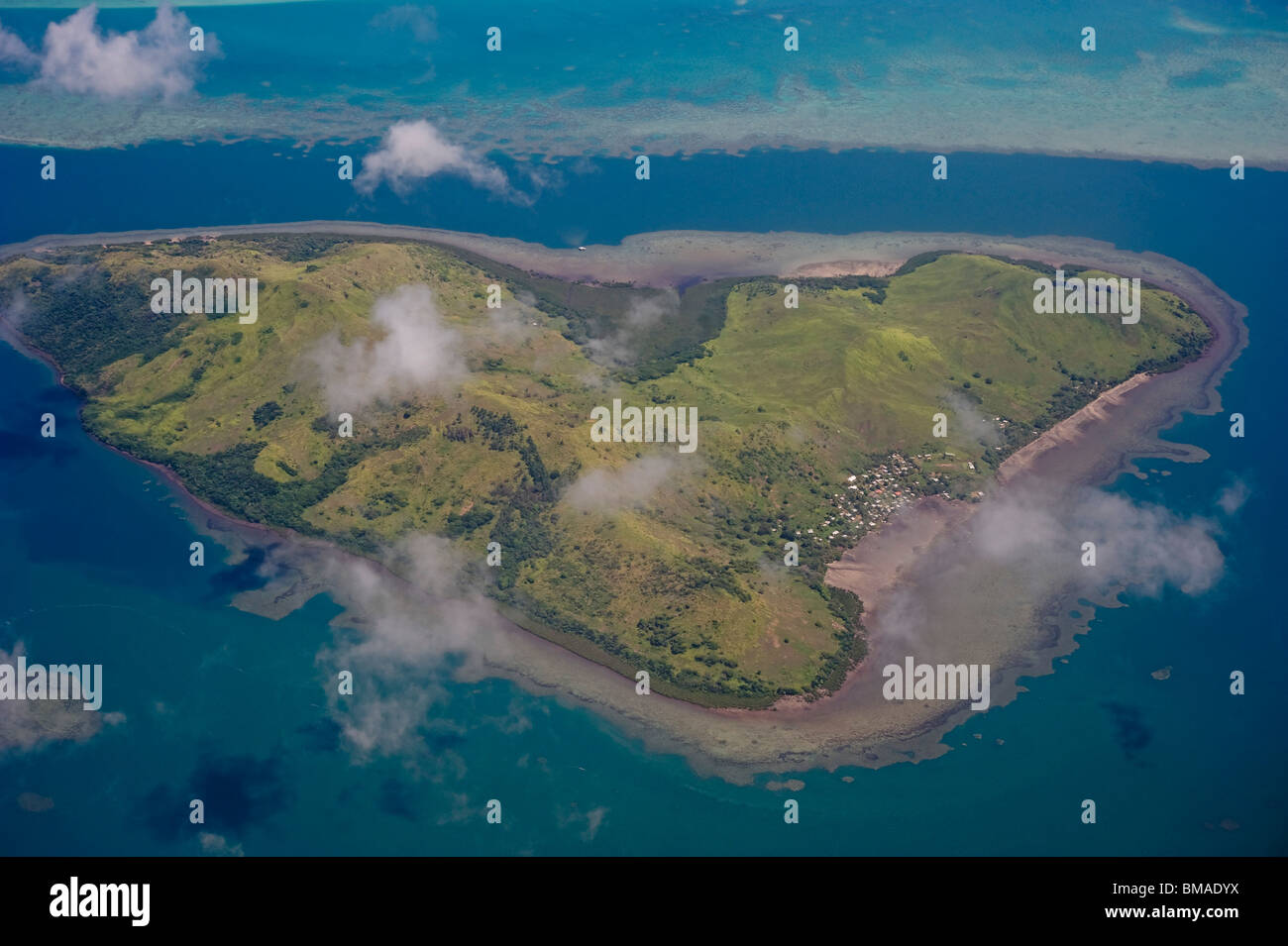 Luftaufnahme der Fidschi-Inseln Stockfoto