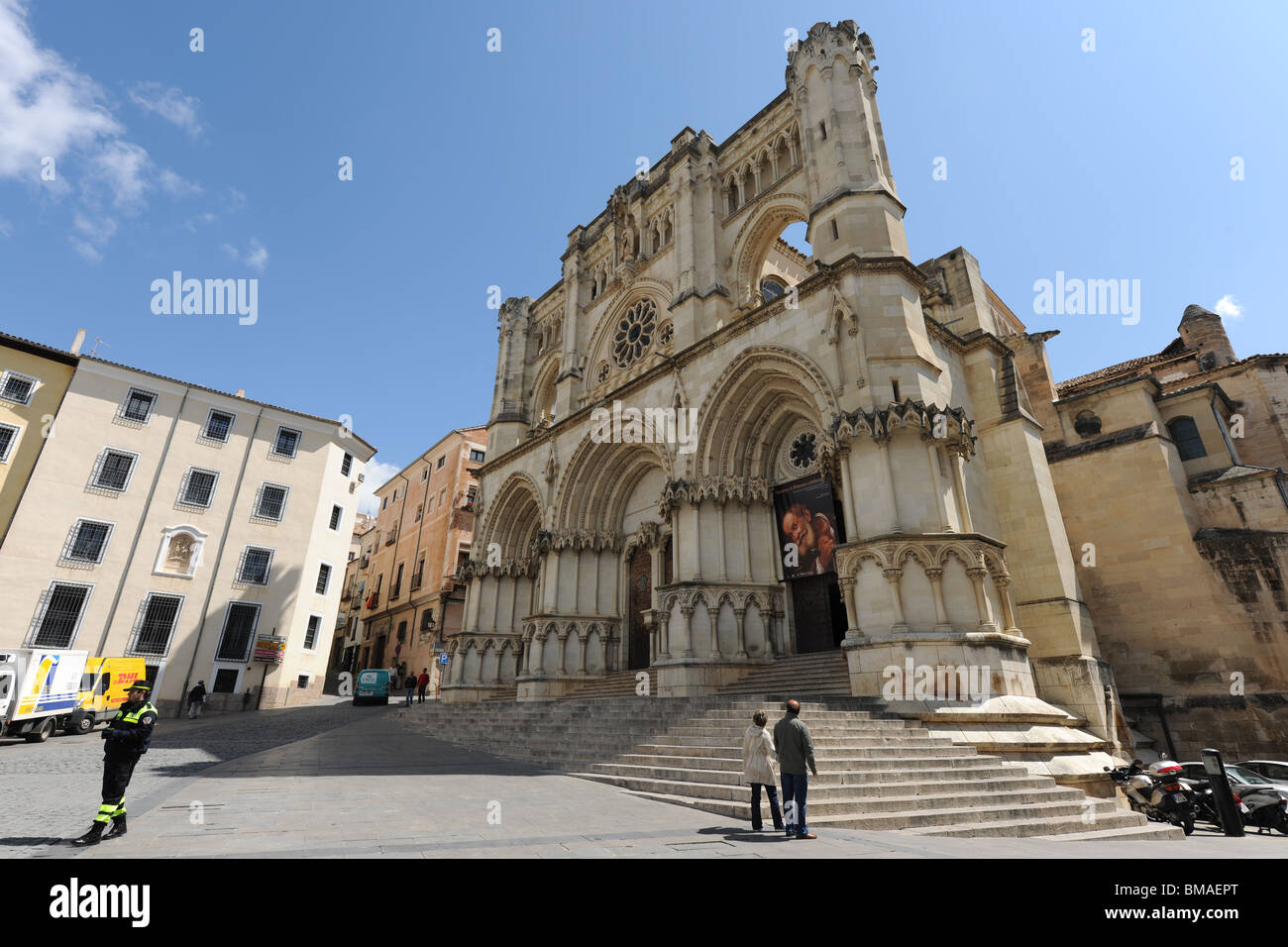 Cathedral of Our Lady of Grace / Nuestra Señora de Gracia, Plaza Mayor, Cuenca, Kastilien-La Mancha, Spanien Stockfoto