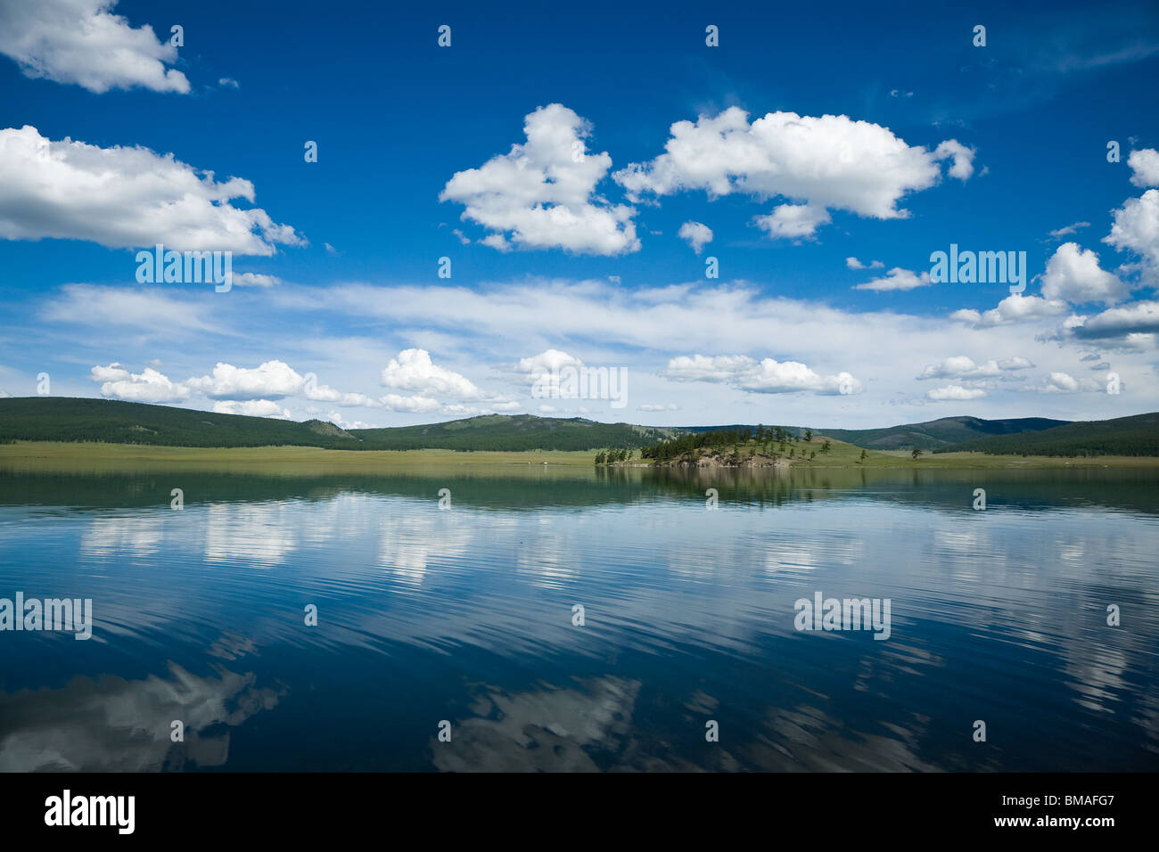 Reflexion in einem See Stockfoto