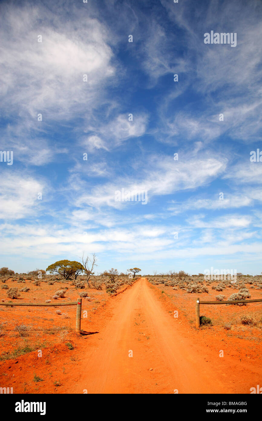 Outback Straße Australien Stockfoto