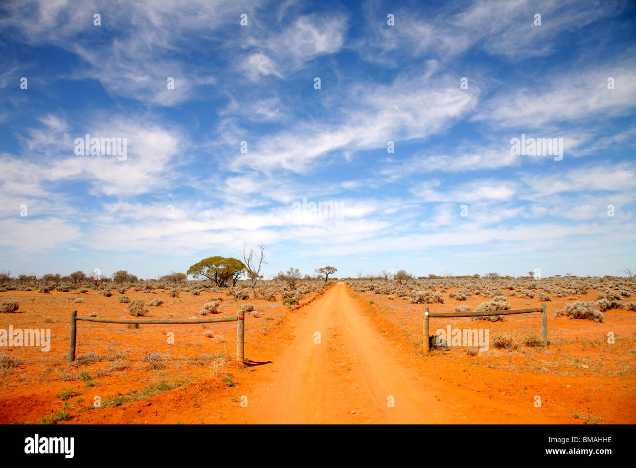 Outback Straße Australien Stockfoto