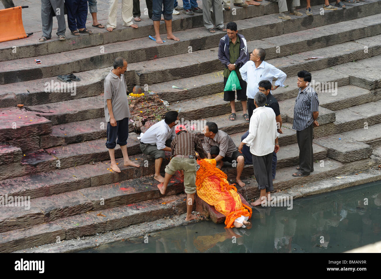 Pashupatinath Tempel, Heiligen Bagmati-Fluss, Kathmandu, nepal Stockfoto