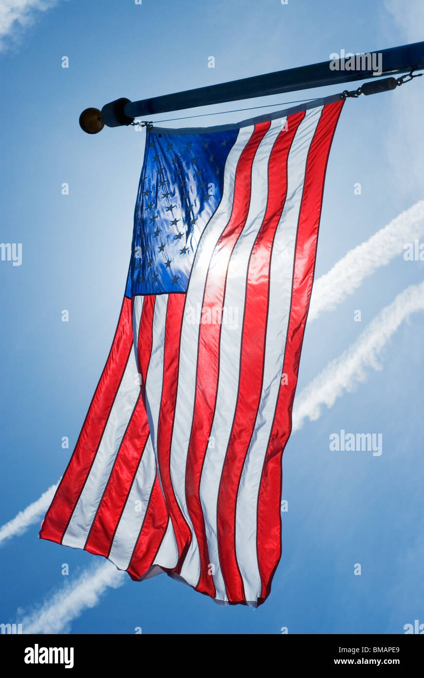 Amerikanische Flagge als Symbol der amerikanischen Nation Stockfoto