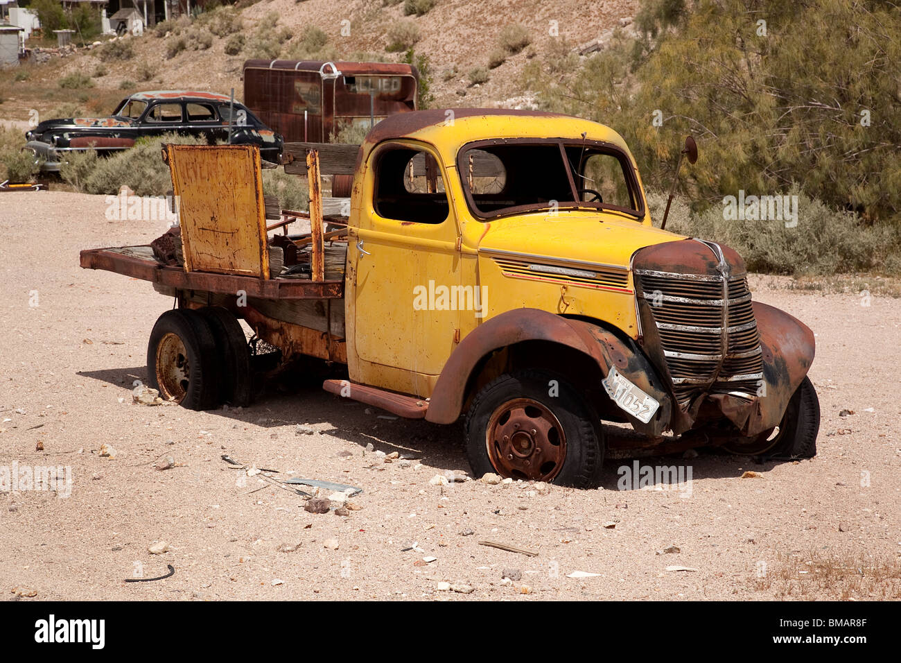 Verlassenen LKW in Beatty Nevada USA Stockfoto