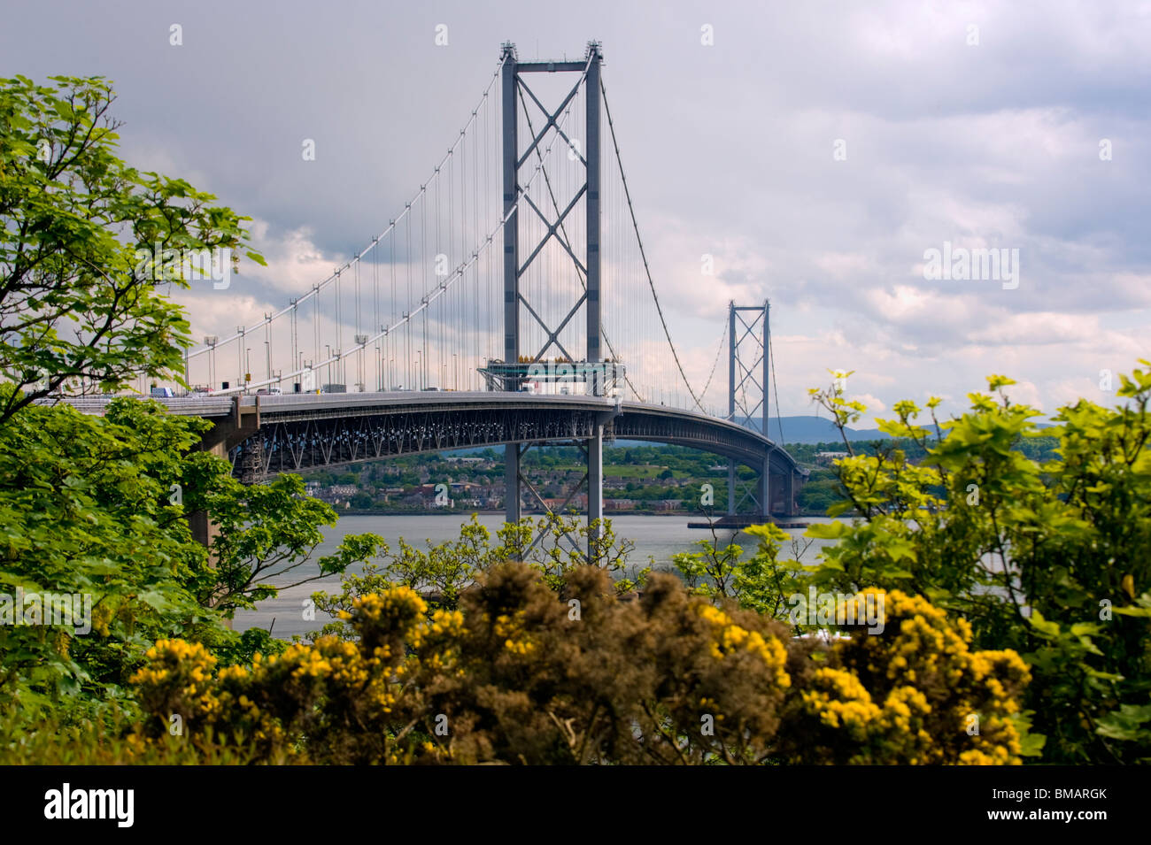 Forth Road Bridge Schottland Stockfoto