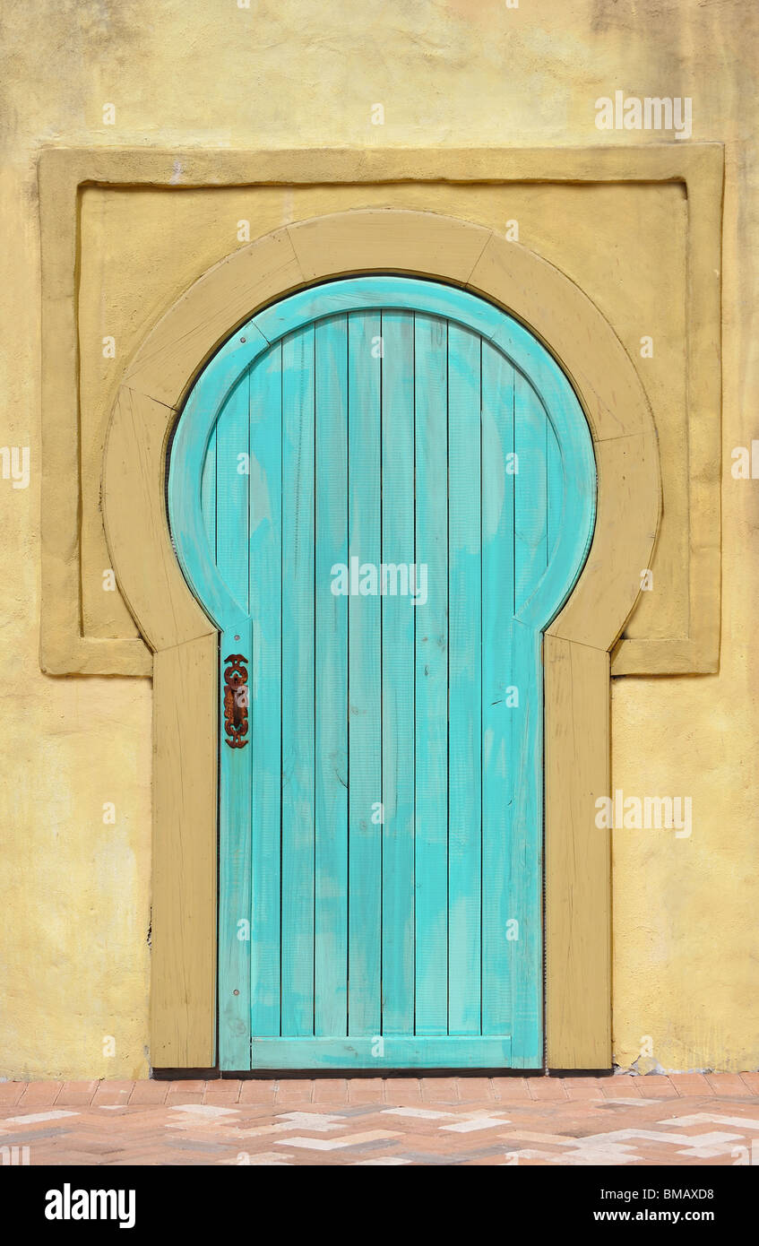 Marokkanische Tür hautnah Stockfoto