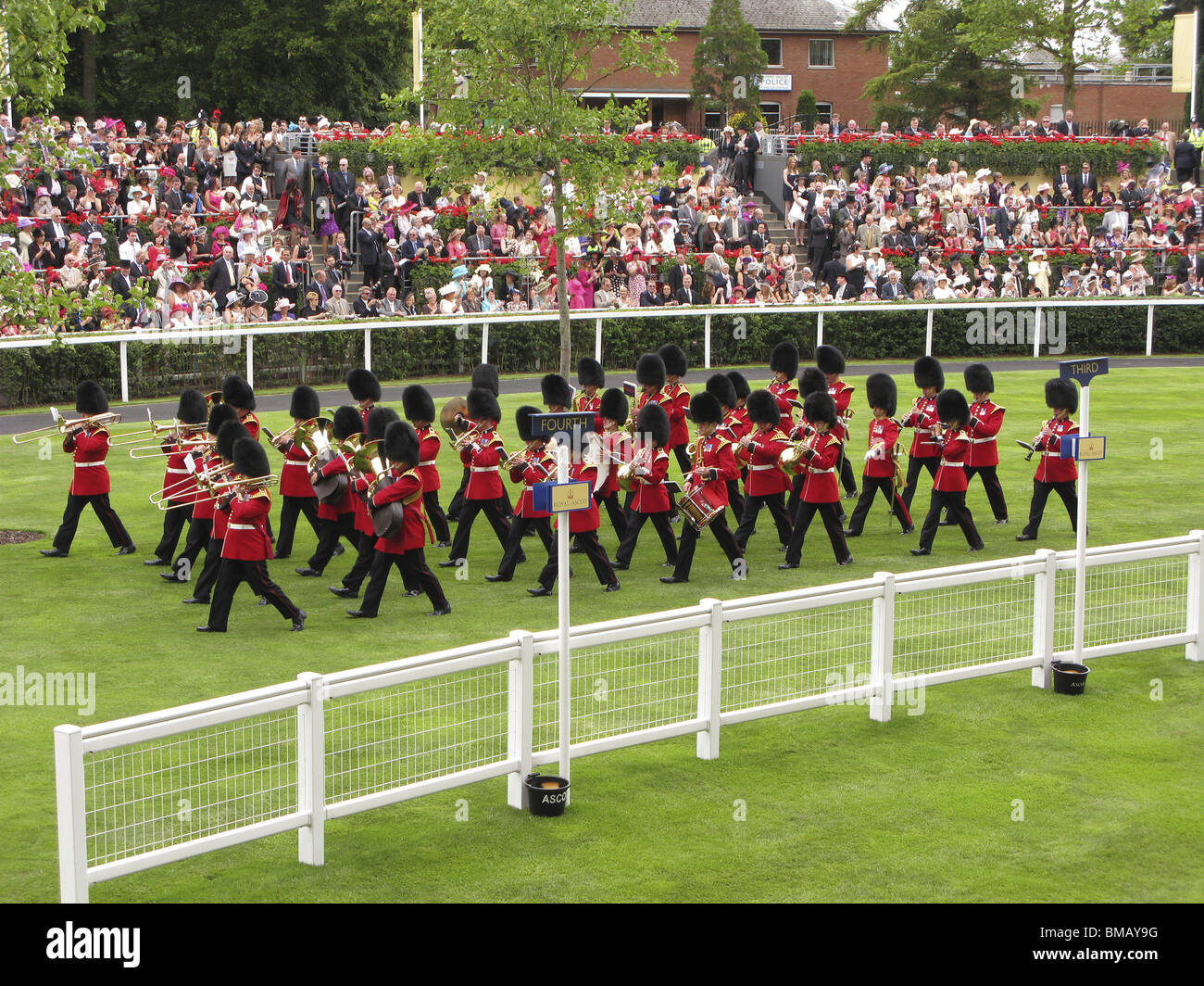 Royal Ascot pagent Zeremonie, Teil der Saison im Vereinigten Königreich Stockfoto