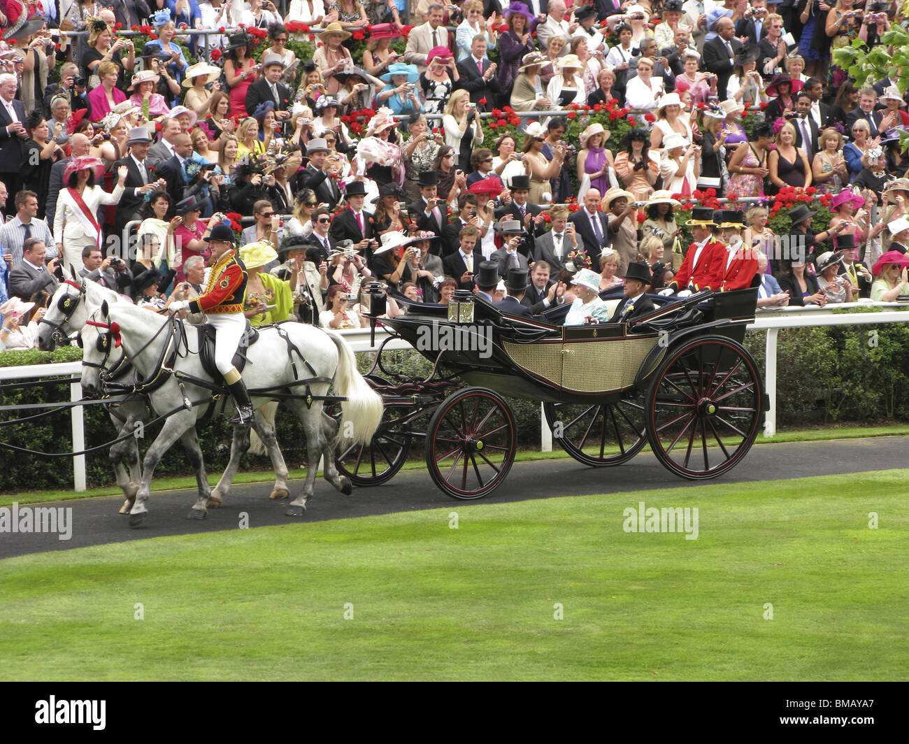 Royal Ascot pagent Zeremonie, Teil der Saison im Vereinigten Königreich Stockfoto