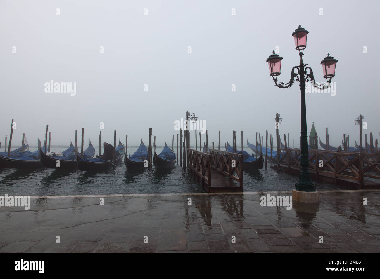 Nebligen venezianischer Morgen Stockfoto