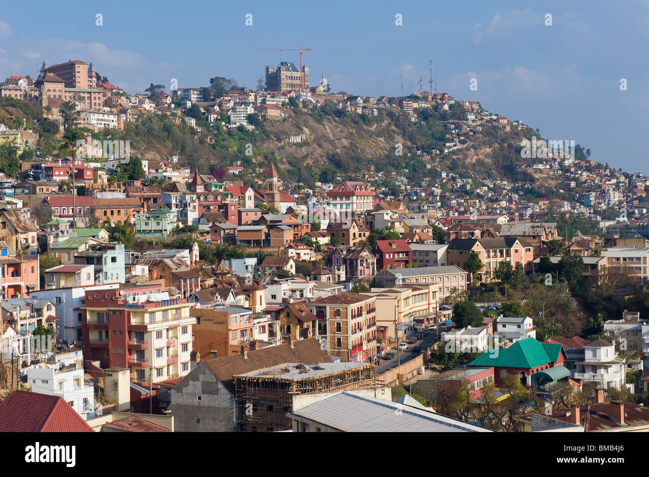 Stadtansicht von Antananarivo, Madagaskar Stockfoto