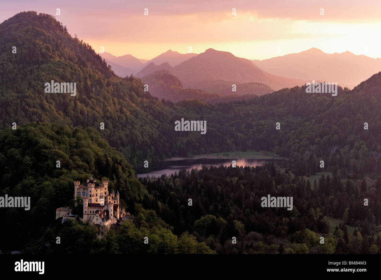 Schloss Hohenschwangau, Bayern, Deutschland. Stockfoto