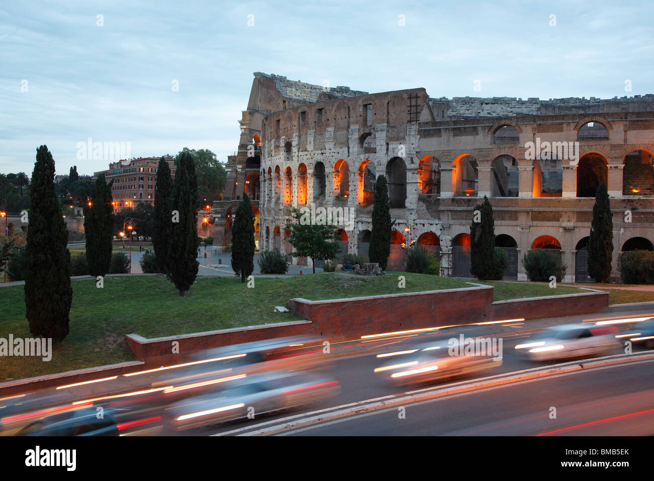 Kolosseum bei Nacht, Rom, Italien Stockfoto