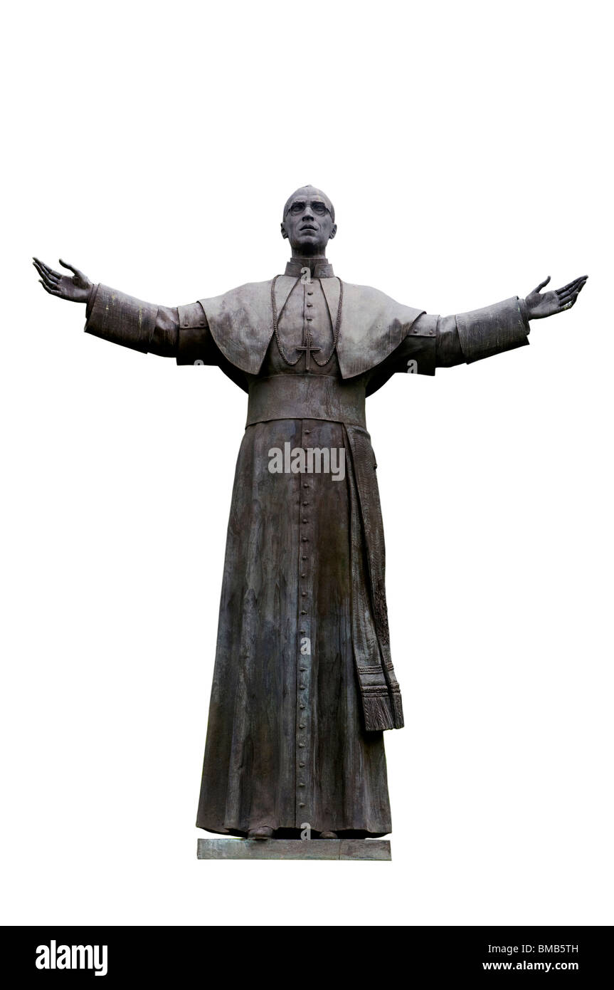 Statue von Papst Pius XII Stockfoto