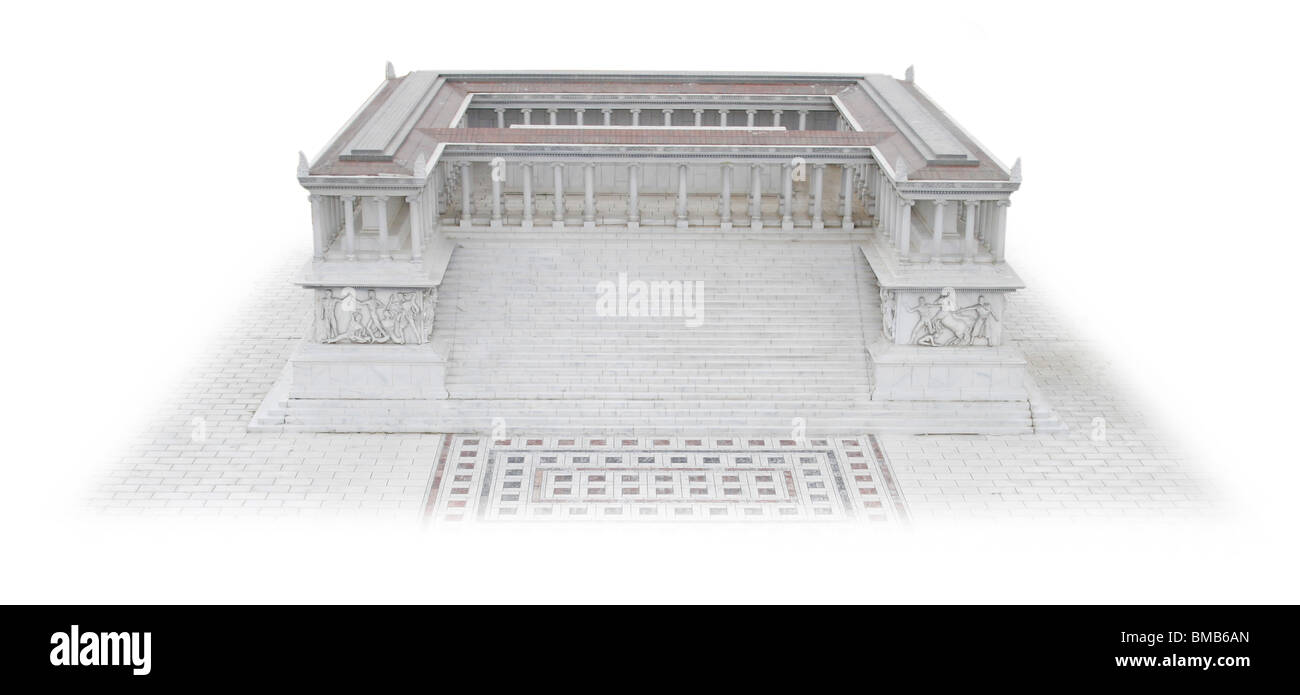 Zeus-Altar als Miniatur Modell, Türkei, Izmir Stockfoto