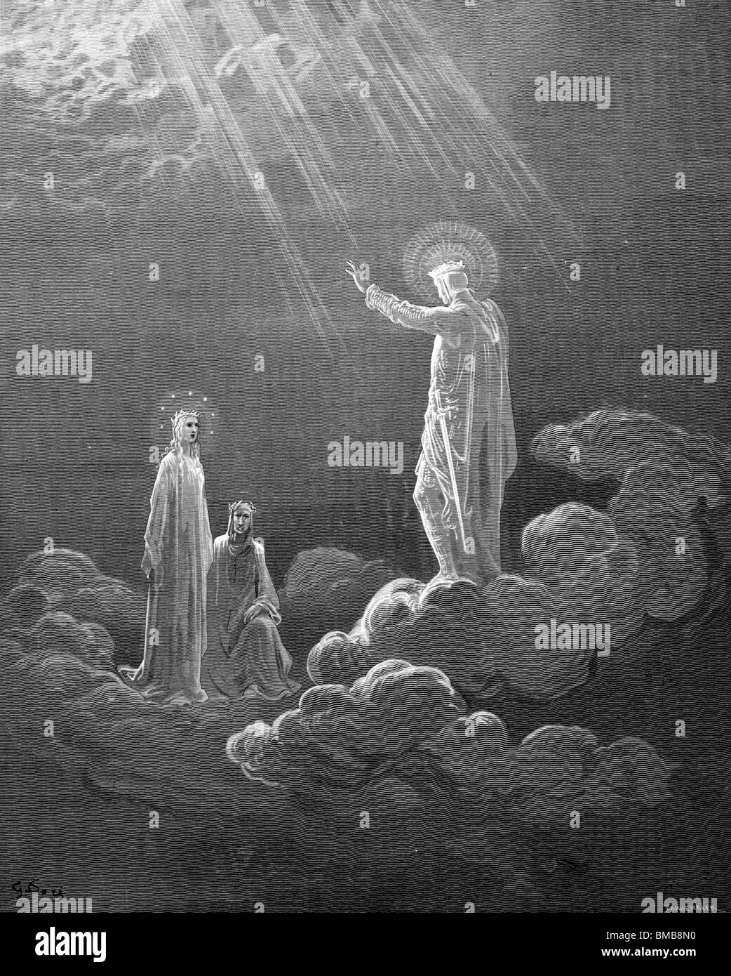 Gravur von Gustave Doré aus Alighieris göttliche Komödie; Stockfoto