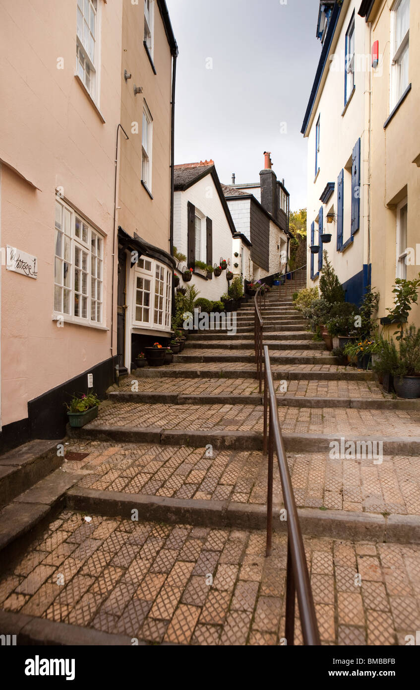 Großbritannien, England, Devon, Dartmouth, Browns Hill Schritte, einmal die wichtigsten Lastesel Handelsweg in die Stadt Stockfoto