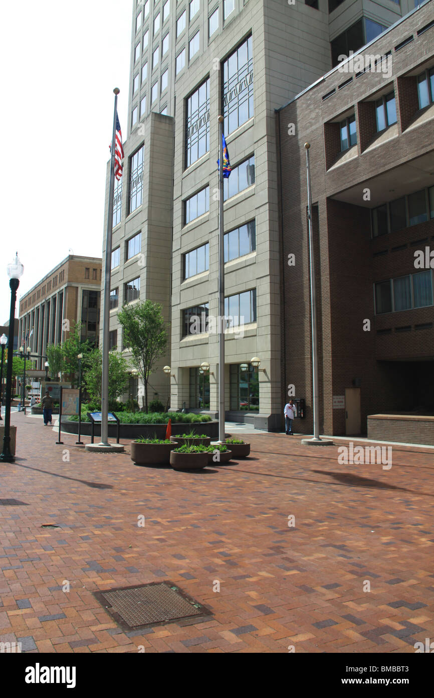 Im Stadtzentrum gelegenes Harrisburg, der Hauptstadt des Staates Pennsylvania Stockfoto