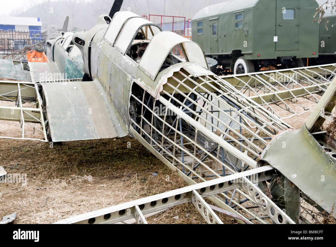 verlassenen Flugzeug Stockfoto